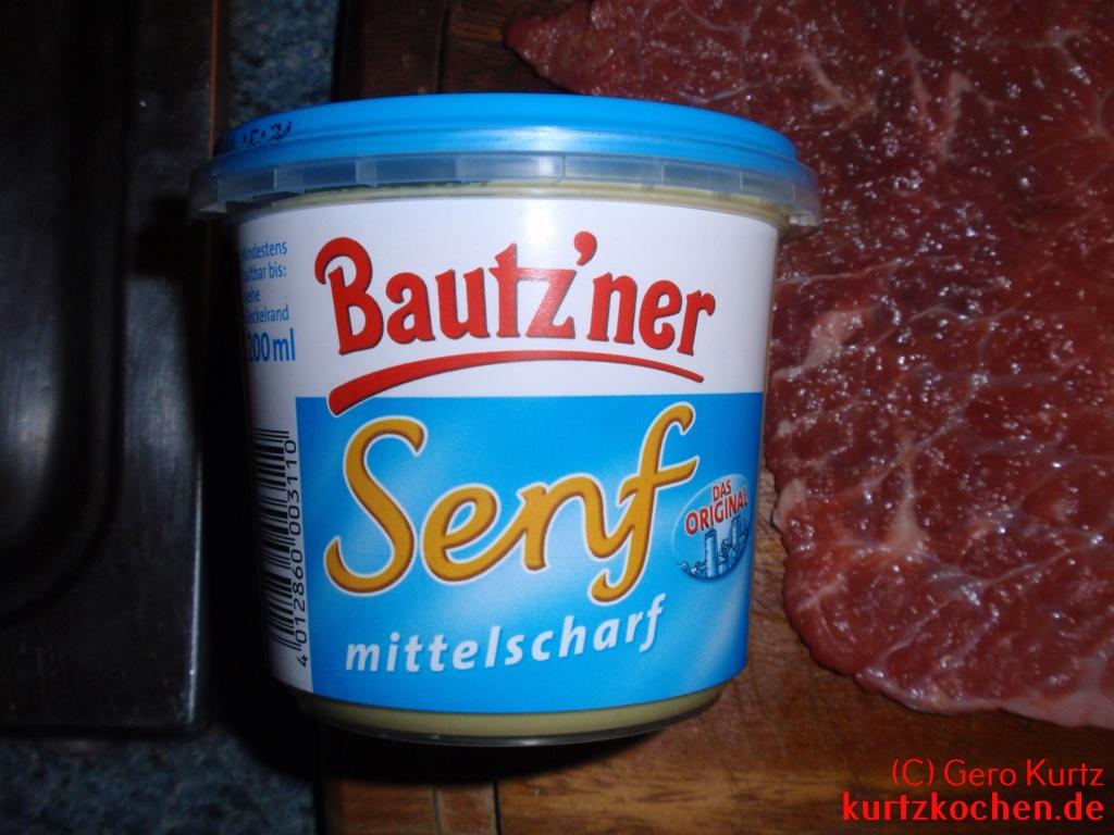 Rezept für Schweinerouladen - Becher Bautz'ner Senf