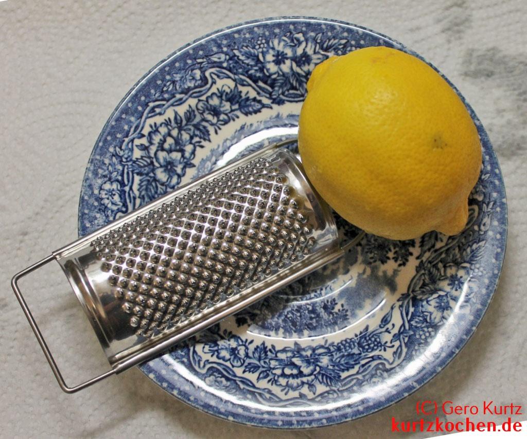 Rezept für Köllnflocken-Plätzchen Zitrone mit Reibe