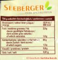 Süßer Hirsebrei - Nährwerte ältere Verpackung
